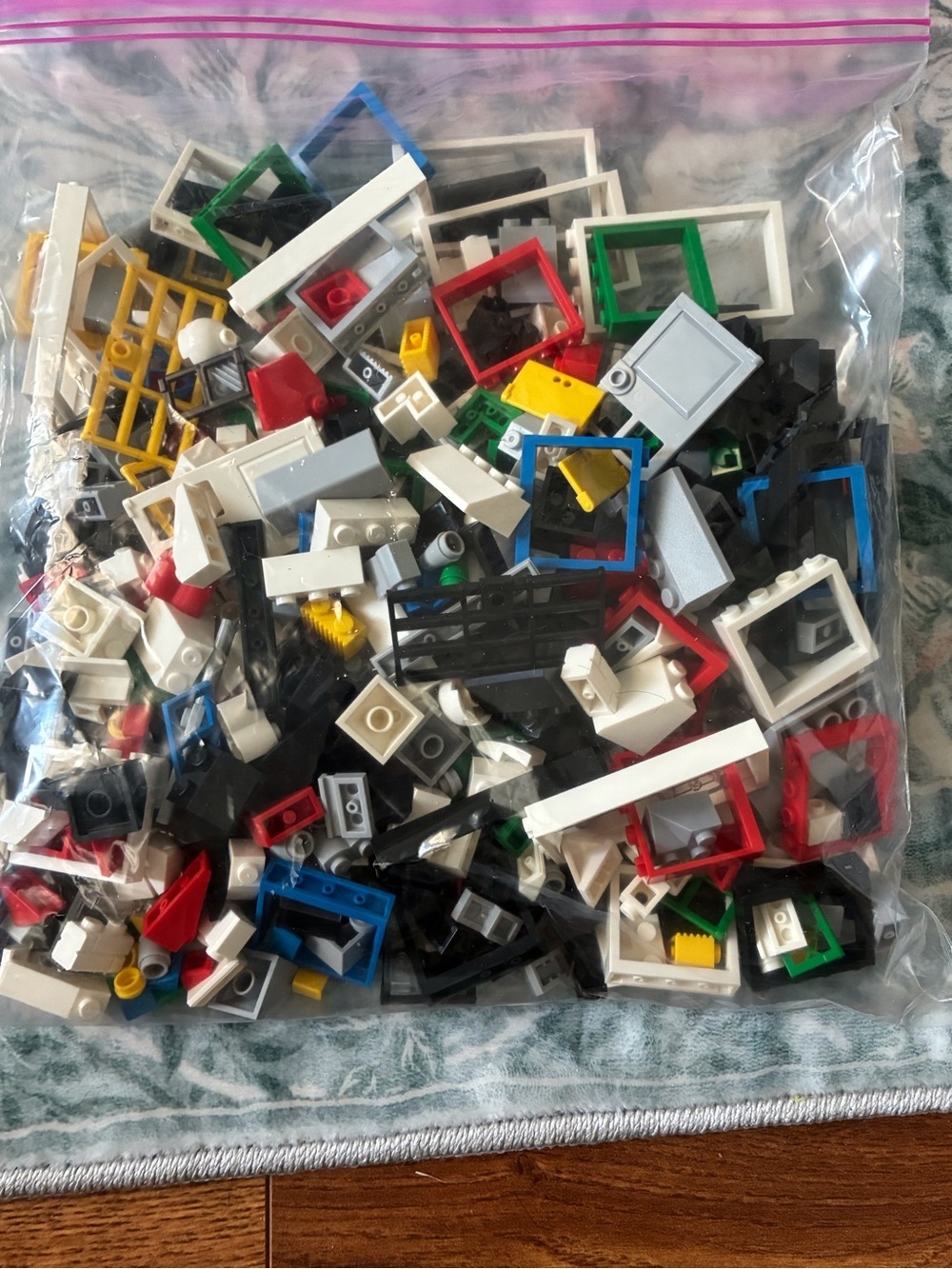 Assorted Plastic Building Brick Windows & Doors - Multi-Color Pack - Picture 2 of 3